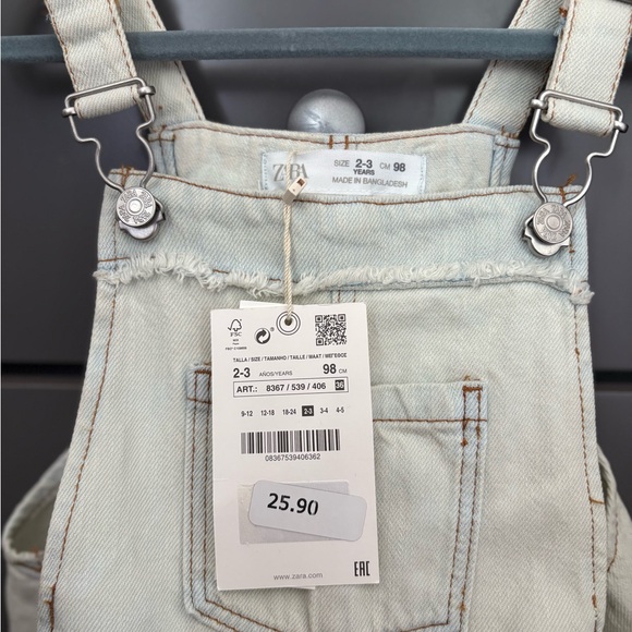 Zara Kids Beige Overalls - Picture 3 of 3